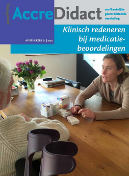 Klinisch redeneren bij medicatiebeoordelingen